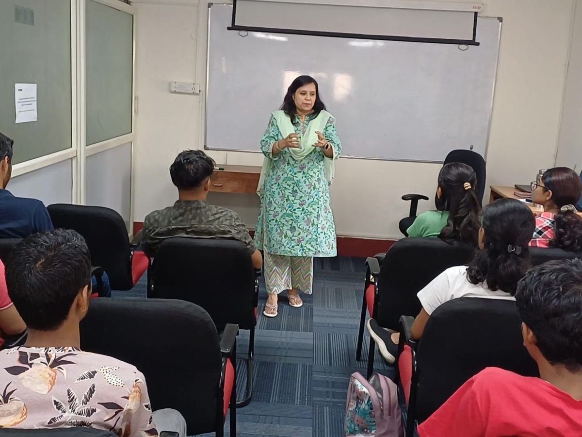 A Protocol trainer leading a class at the Jayanagar training centre