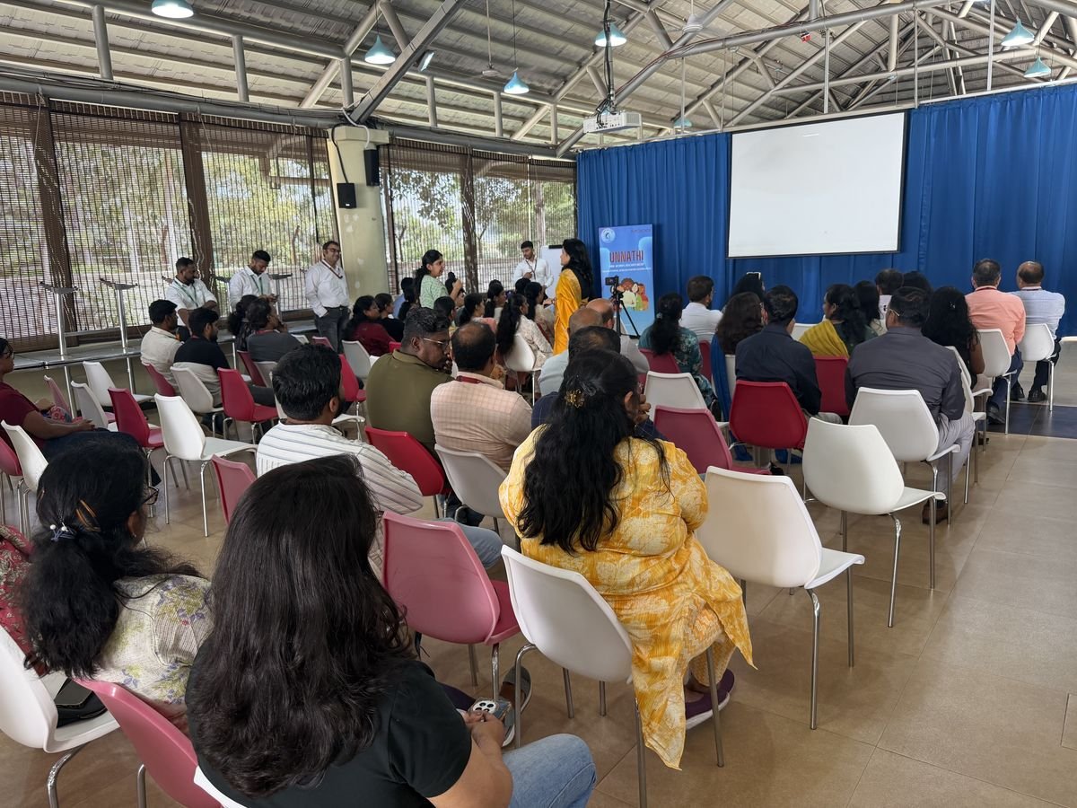 Employees taking part in a large interactive Protocol training session